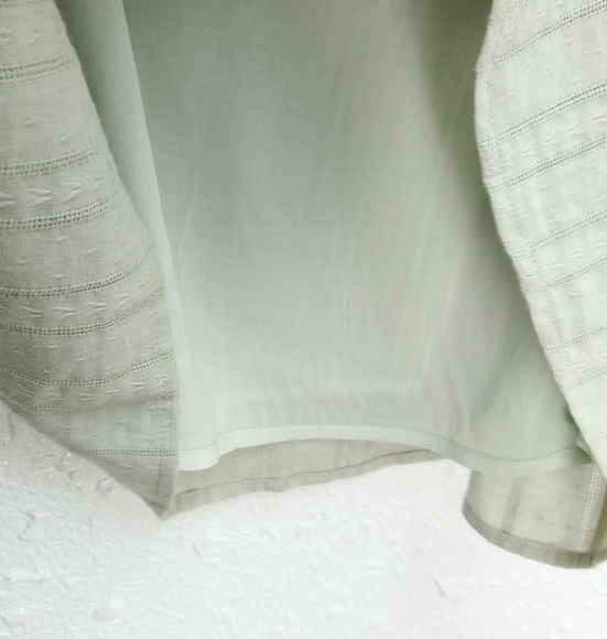 Salt By ROOLEE Pistachio Ruffle Puff Sleeve Feminine Modest Top - Picture 7 of 14